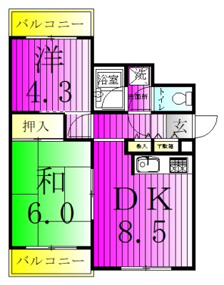 トータス西新井 間取り図