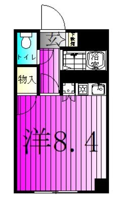 エスポワールトミタ 103号室 間取り