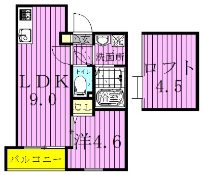 krasuco柏　～クラスコ柏～ 301号室 間取り