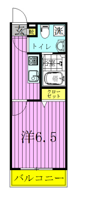 レオーネ南柏 105号室 間取り