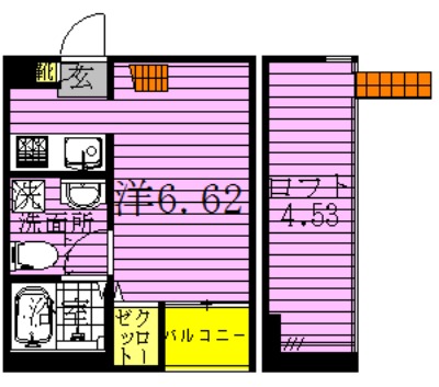 コティ２ 202号室 間取り