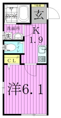グランシャレー北千住 間取り図
