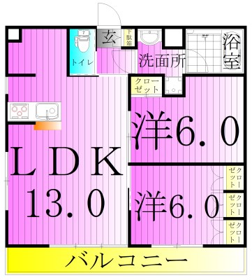 ラフィーネブラン 間取り図