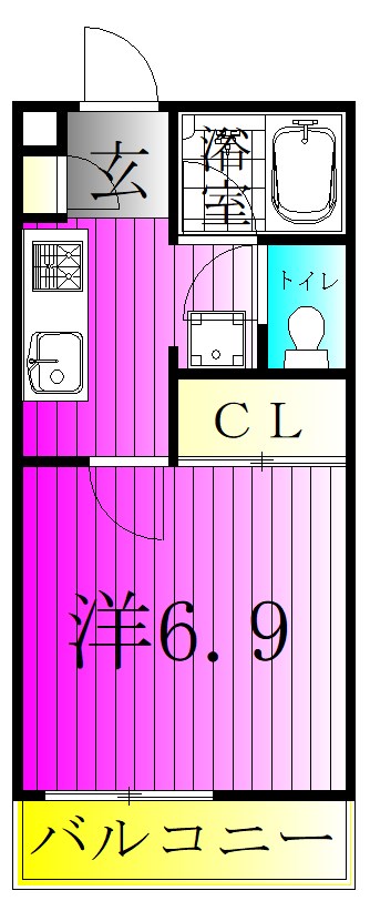 サンワハイツ柏の葉 204号室 間取り