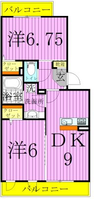 アリエル３ 間取り図