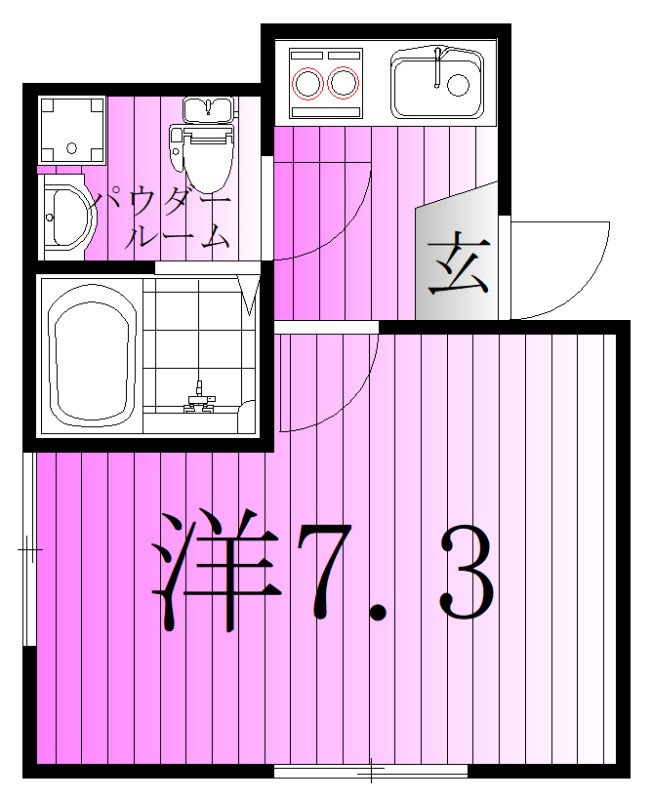 フローレジデンス北千住 間取り図
