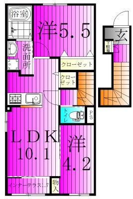 エルフォルク 203号室 間取り