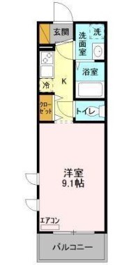 Magnolia cout　～マグノリアコート～　 301号室 間取り