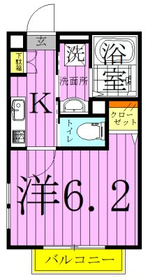 フォレストメゾン亀有 間取り図