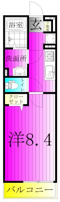 リブリ・レイクサイドビレッジ 206号室 間取り