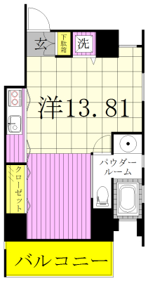 グランドルチェ5 902号室 間取り