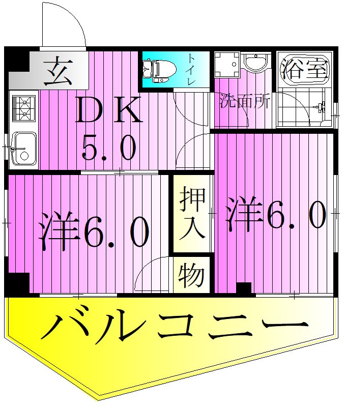 メゾン・ド・カスミ 間取り図