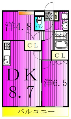 beamingⅡ～ビーミングツー～ 203号室 間取り