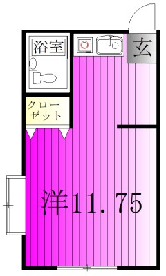 ブライトハイツ秋山 101号室 間取り