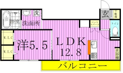chambreuil～シャンブレイユ～ 102号室 間取り