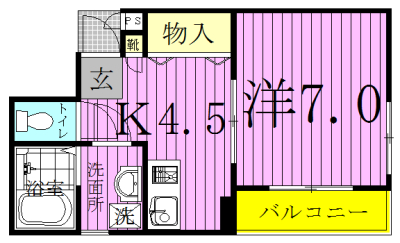 ＫⅡビル 301号室 間取り