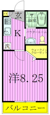 Vivienda我孫子Ⅱ 105号室 間取り