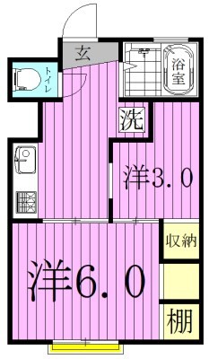 アルジェント 203号室 間取り