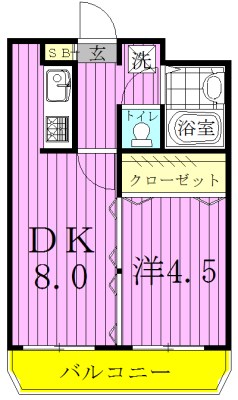 ウィンベルデュエット北柏第１ 107号室 間取り