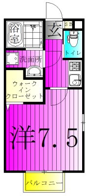 ウエスト・サイド豊四季 102号室 間取り