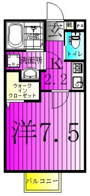 ウエスト・サイド豊四季 202号室 間取り