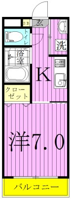 キャトルメゾン 202号室 間取り