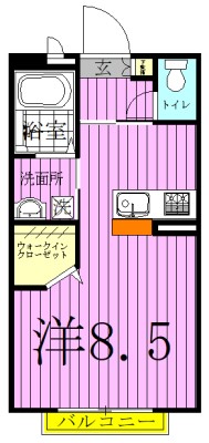シャーメゾン白山 202号室 間取り