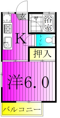 フジコーポ 201号室 間取り