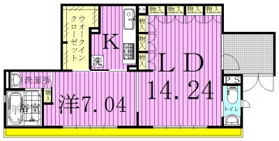 ブンズブレーン  1F号室 間取り