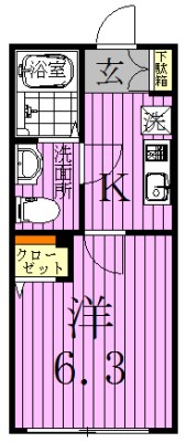 ルミエール柏 207号室 間取り