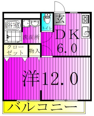 湖北ビル 502号室 間取り