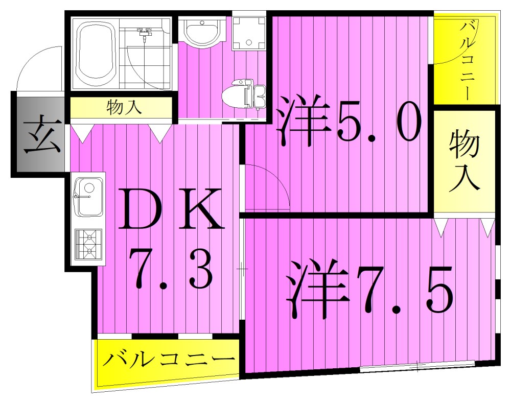 ウィステリアグランデMF 間取り図