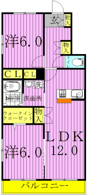 ひだまり荘 102号室 間取り