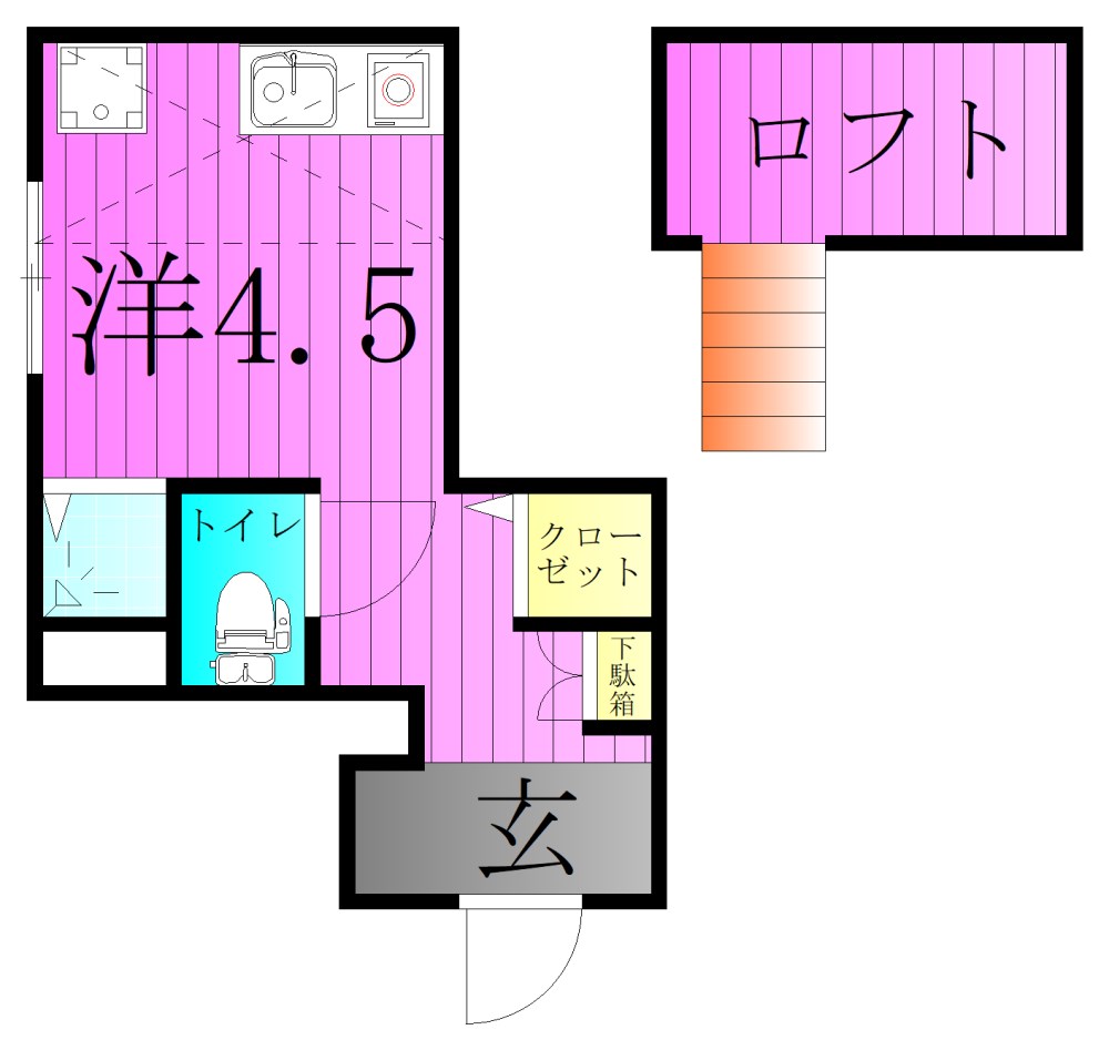 桂ビル 間取り図