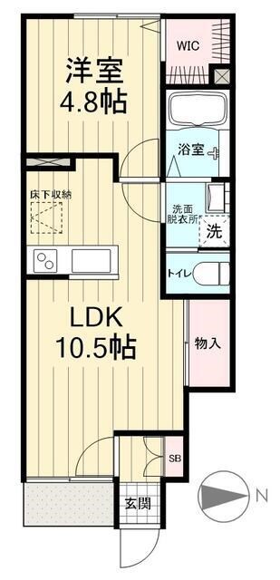 イーストアイリス 103号室 間取り