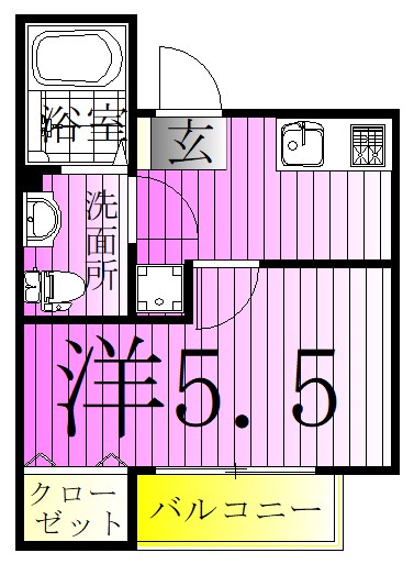 エスカリエ・ブルー 間取り図
