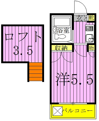 エルピア柏 103号室 間取り