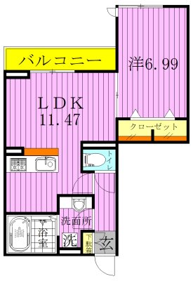 ファミユA 間取り図