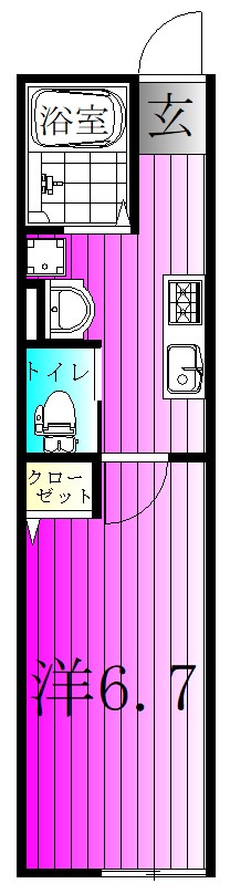 ルナモンド北松戸 201号室 間取り