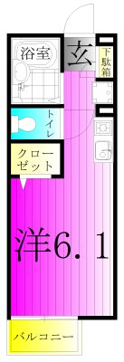 クレストＡ 102号室 間取り