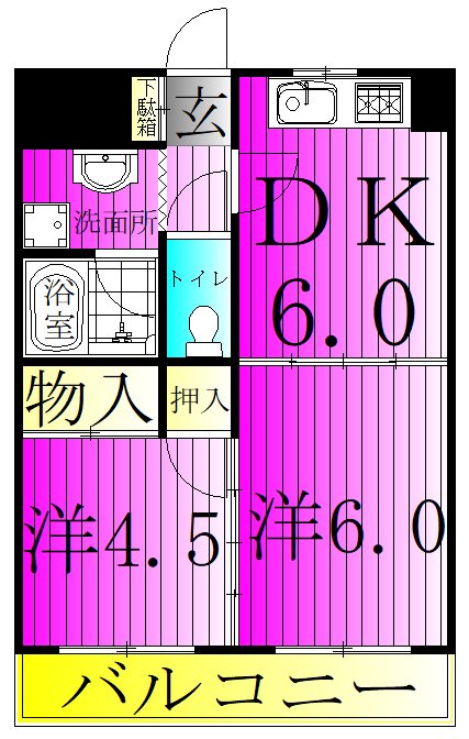 チェリーハイツ 207号室 間取り