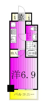 S-RESIDENCE松戸bene 602号室 間取り