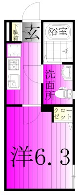 ルミエール柏 208号室 間取り