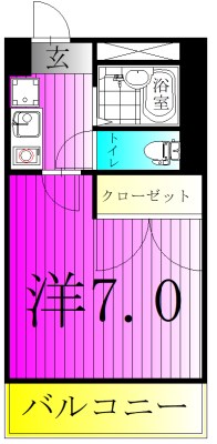 パティオ  101号室 間取り