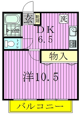 柏田中ビル 403号室 間取り