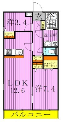リブリ・June Smile Molti 間取り図