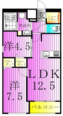 アーバンパーク梅島 間取り図