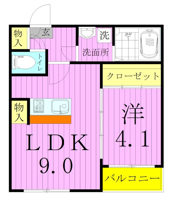 ａｌｃａｓａ竹ノ塚 間取り図