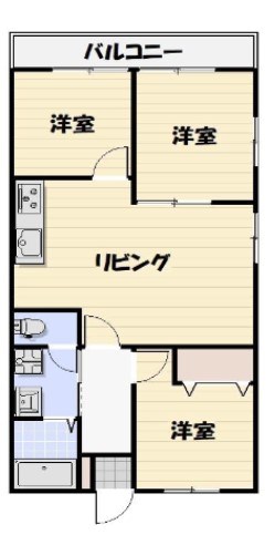 アゼリアハイツ 404号室 間取り