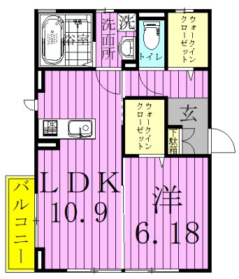 メルベーユ 間取り図